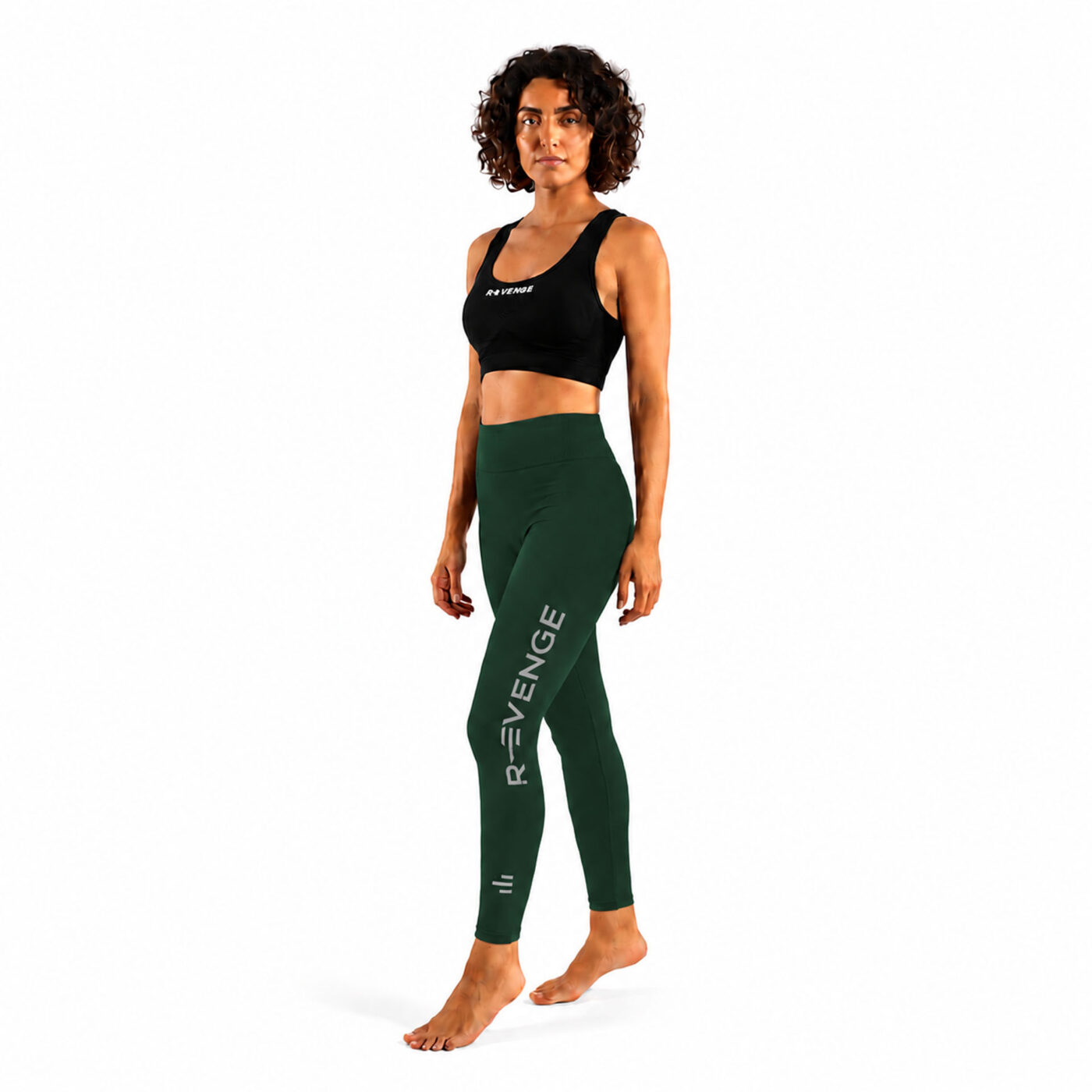 Leggings Comfort da donna R-Evenge – verde, vista frontale